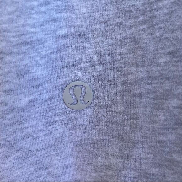 Lululemon sweatshirt Today is a Cheat Day Koala Pouch Pocket gray Cowl sz 4 - Picture 7 of 11